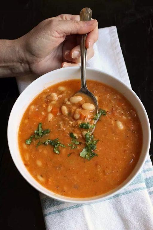 Smoky Bacon and Baby Lima Beans Soup