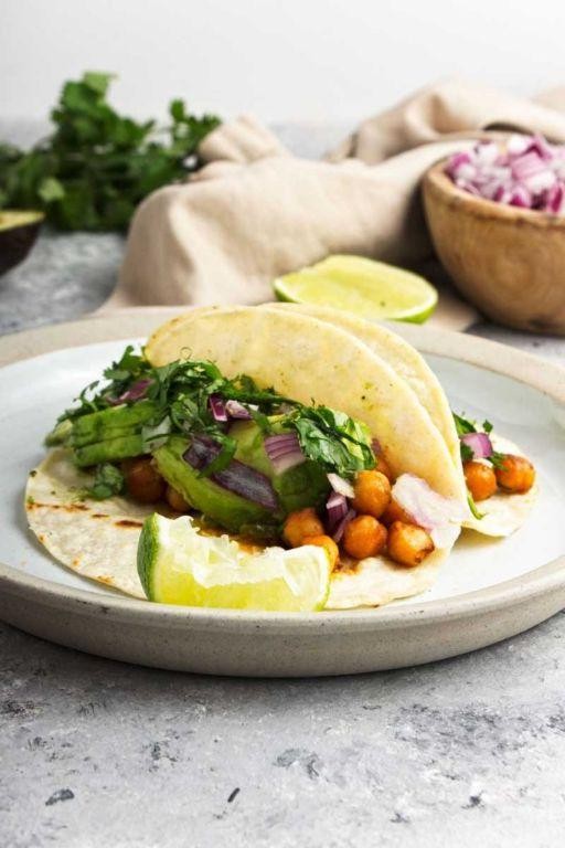 Smoky Chickpea and Corn Tacos