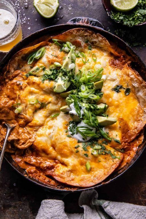 Smoky Chipotle Chicken Enchilada Casserole