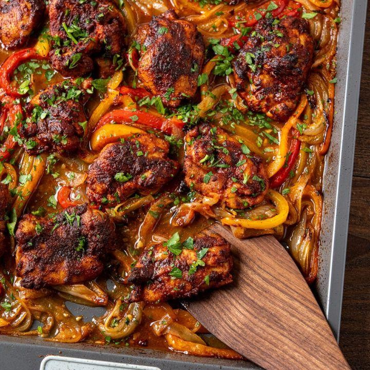 Smoky Paprika Chicken with Roasted Peppers
