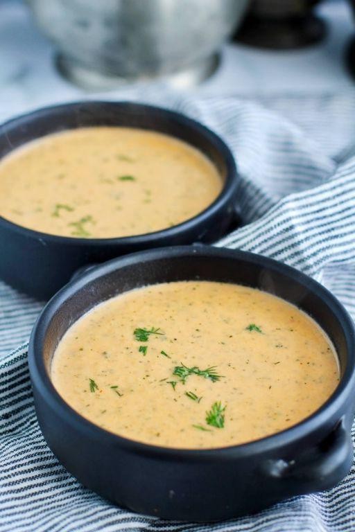 Smoky Salmon and Dill Bisque