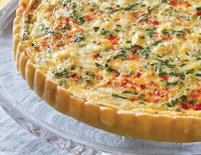 Snow Crab and Gruyère Quiche