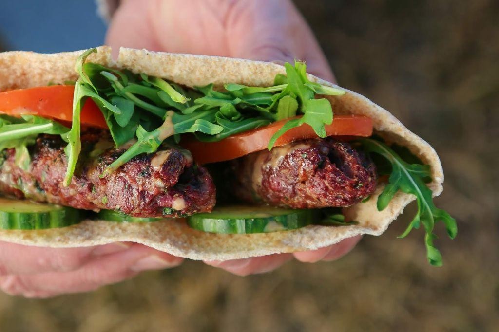 Snow Goose Kebabs with Peppers and Onions