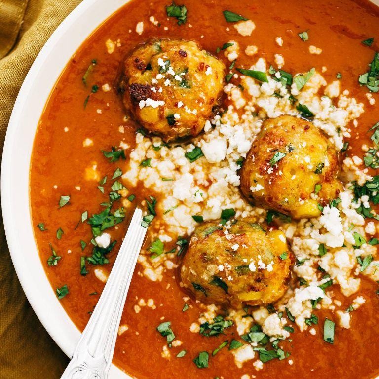 Sopa Tarasca with Pinto Beans and Crispy Tortillas