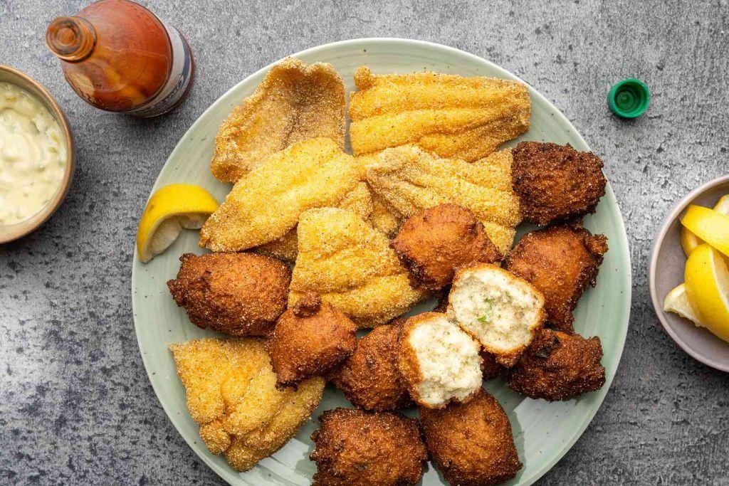 Southern Fried Catfish with Hush Puppies