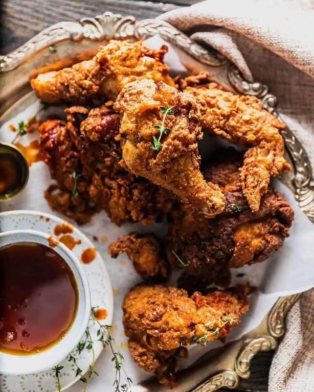 Southern fried chicken with Texas spices