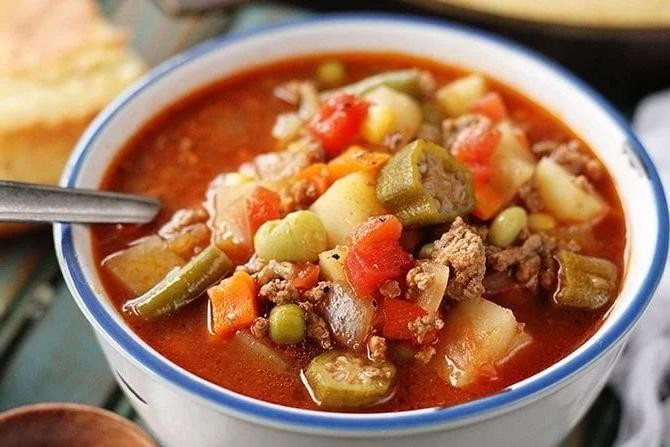 Southern-Style Beef and Vegetable Soup