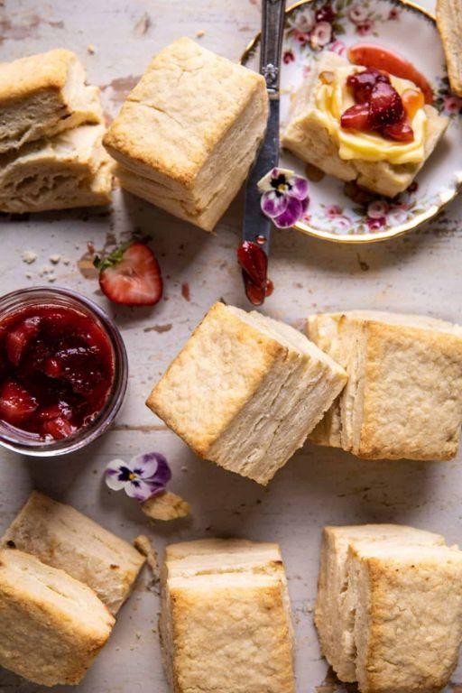 Southern-style biscuits and jam