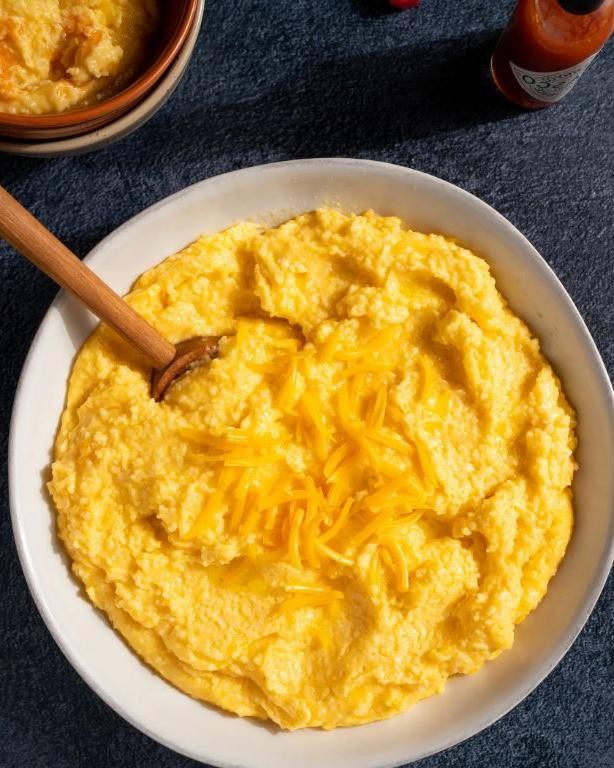 Southern-style grits with cheese