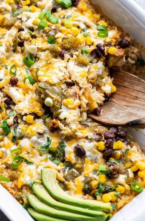 Southwest Black Bean and Corn Chicken Casserole