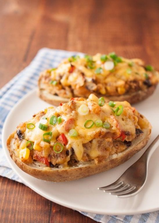 Southwest Funeral Potatoes with Black Beans and Corn