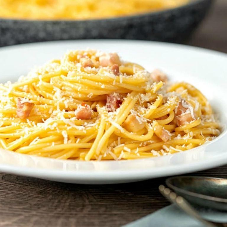 Spaghetti Carbonara with Pancetta
