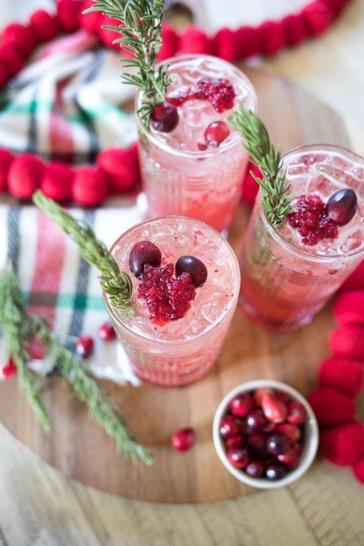 Sparkling Cranberry Gin Fizz