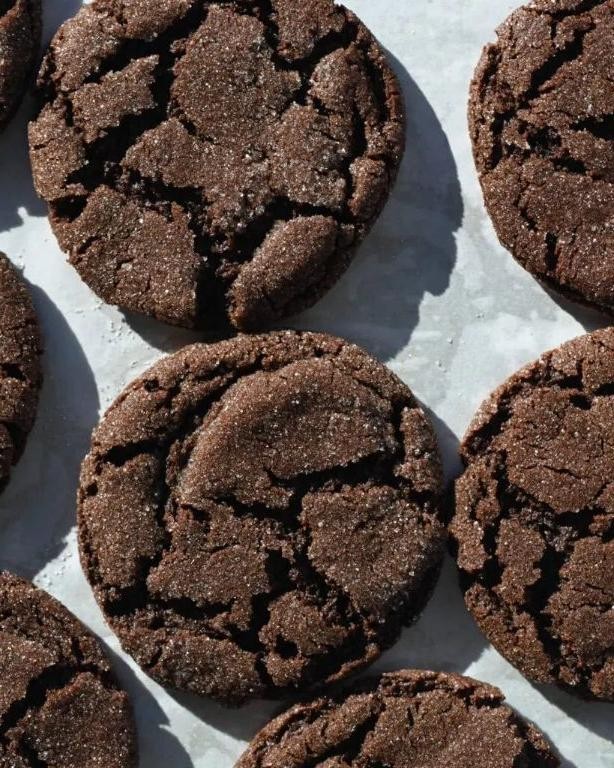 Spiced Chocolate Molasses Cookies