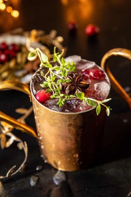 Spiced Cranberry Moscow Mule