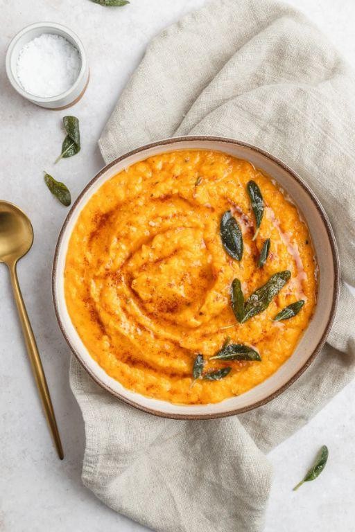Spiced Hubbard Squash Puree with Brown Butter