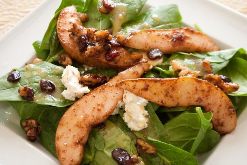 Spiced Pear and Walnut Salad