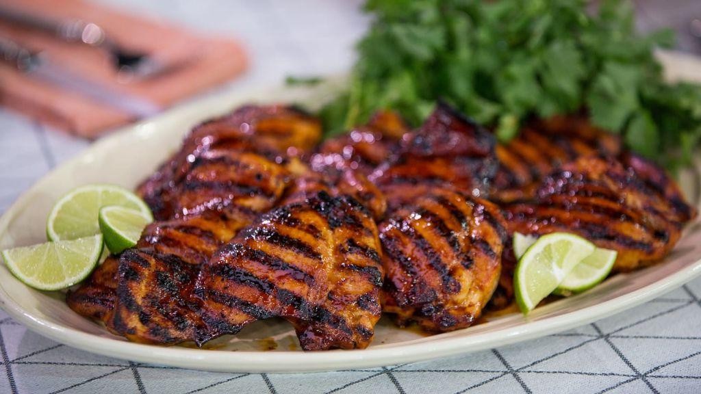 Spicy Adobo Grilled Chicken Thighs