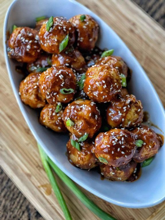 Spicy Asian Glazed Meatballs