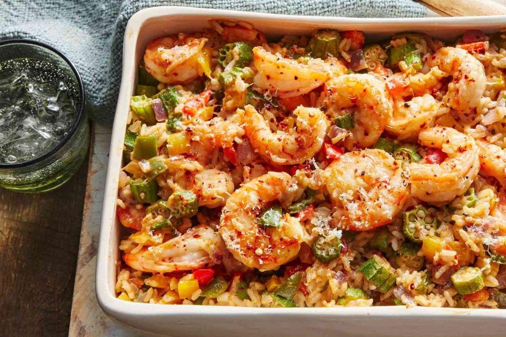 Spicy Cajun Shrimp Casserole