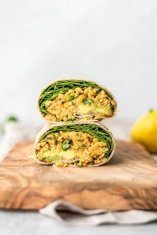 Spicy Chickpea and Avocado Wrap