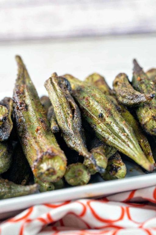 Spicy Grilled Okra with Smoked Paprika