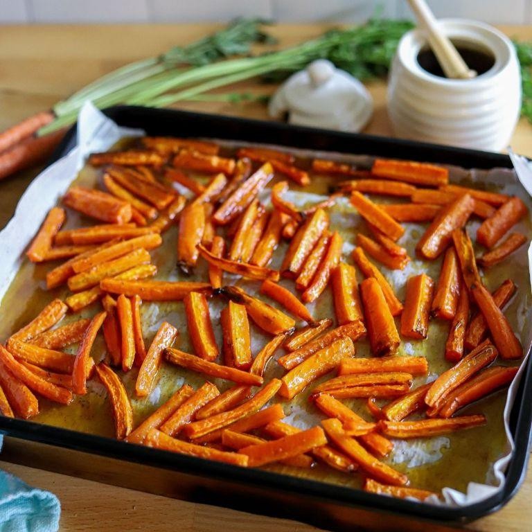 Spicy Honey Glazed Carrot Fries