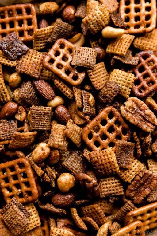 Spicy Honey Nut Chex Mix