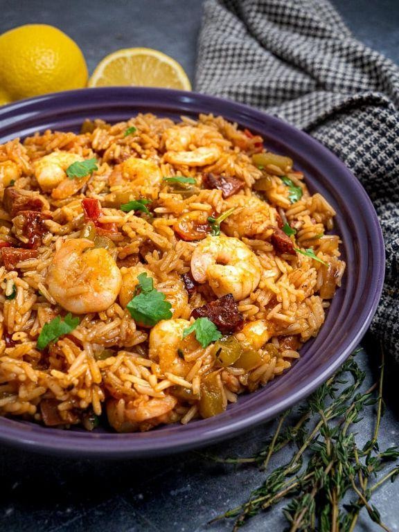 Spicy Jambalaya with Chorizo and Shrimp