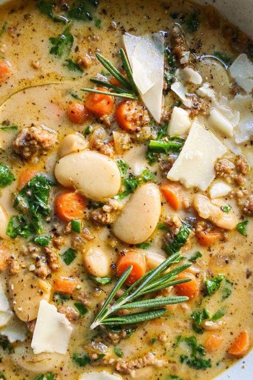 Spicy Kielbasa and Bean Soup