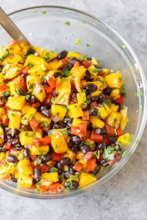 Spicy Mango and Black Bean Salsa