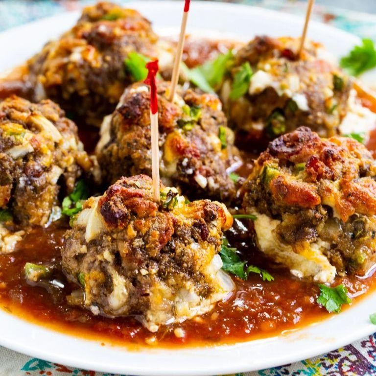 Spicy Porcupine Meatballs with Jalapeños