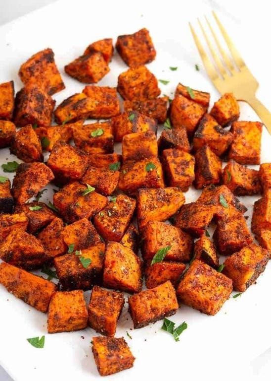 Spicy Roasted Sweet Potatoes
