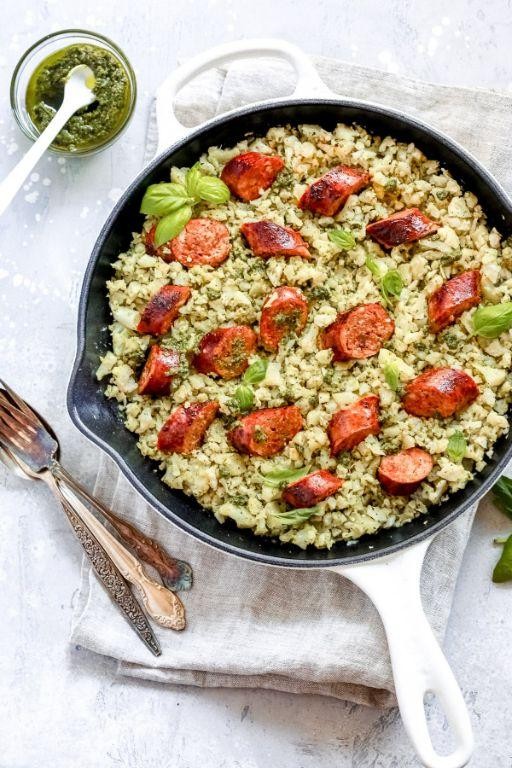 Spicy Sausage and Cauliflower Rice