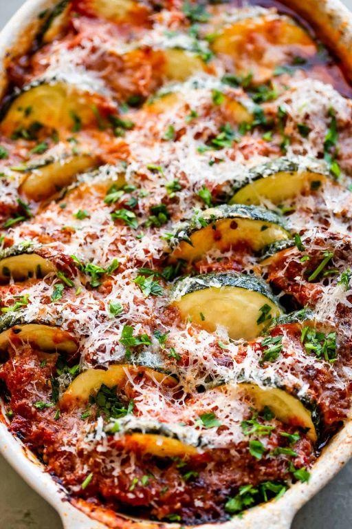 Spicy Sausage and Zucchini Casserole