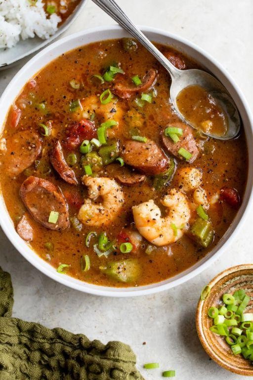 Spicy Southern Gumbo with Shrimp and Sausage