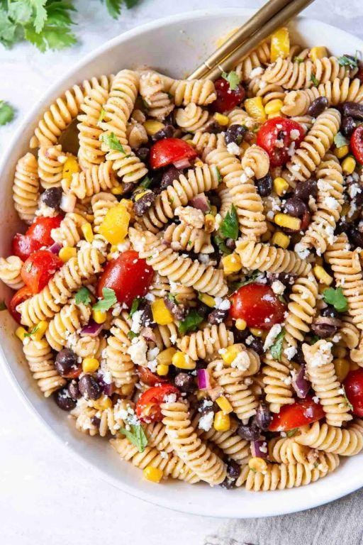 Spicy Southwest Tri-Colored Pasta Salad