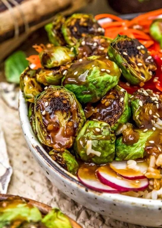 Spicy Teriyaki Brussels Sprouts