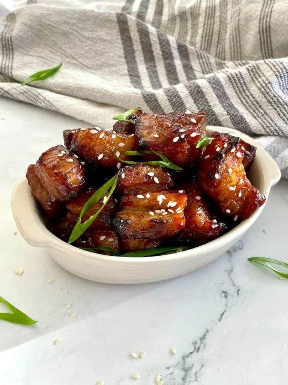 Spicy Teriyaki Pork Belly Bites