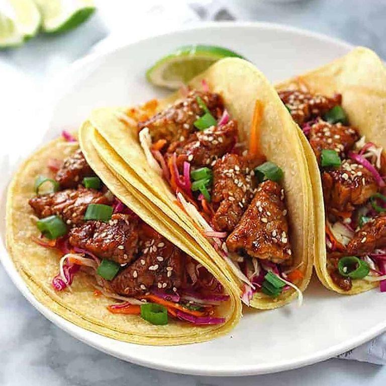 Spicy Teriyaki Tempeh Tacos