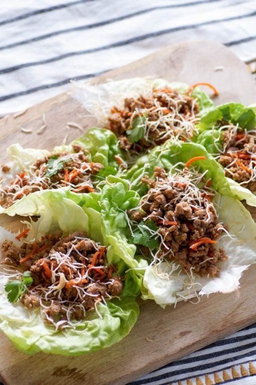 Spicy Teriyaki Turkey Lettuce Cups