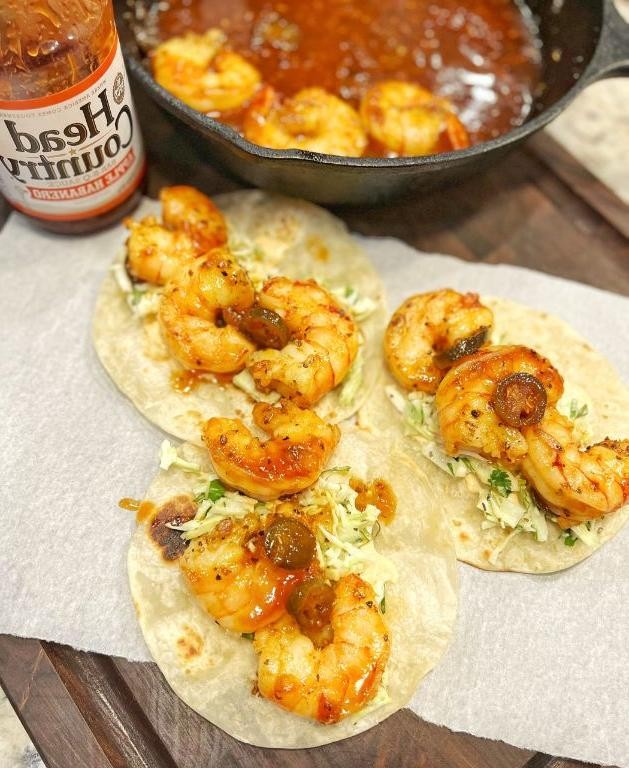 Spicy Texas shrimp tacos