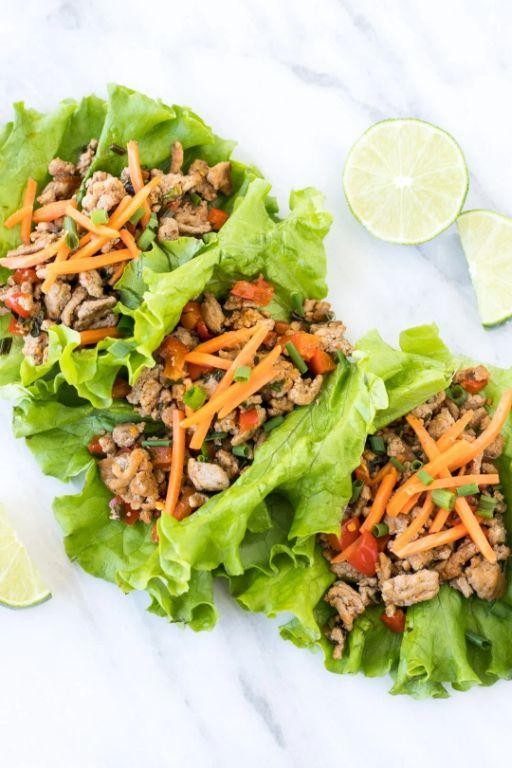 Spicy Turkey Larb Lettuce Wraps