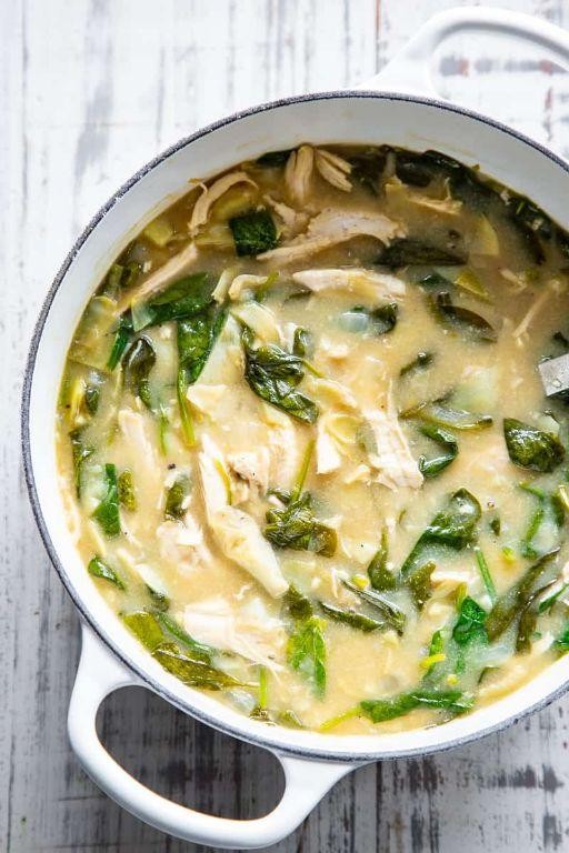 Spinach and Artichoke Keto Soup