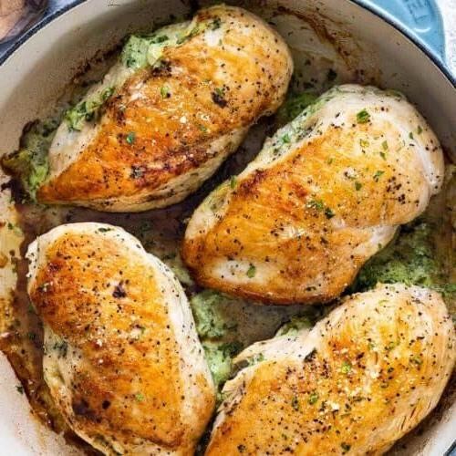 Spinach and Artichoke Stuffed Chicken