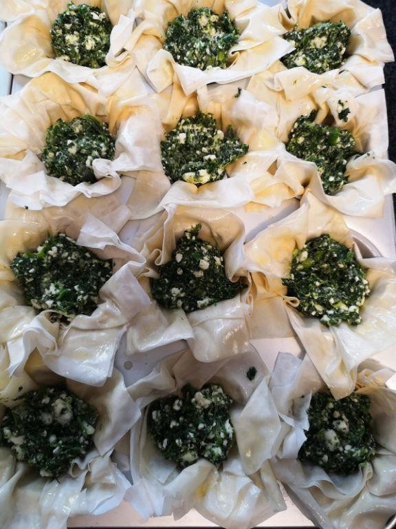 Spinach and Feta Phyllo Cups