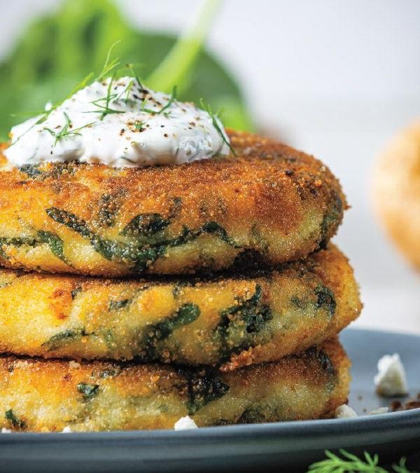 Spinach and Feta Potato Cakes