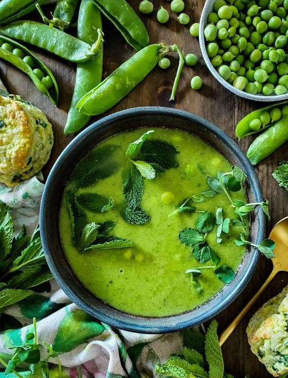 Spring Pea and Mint Soup