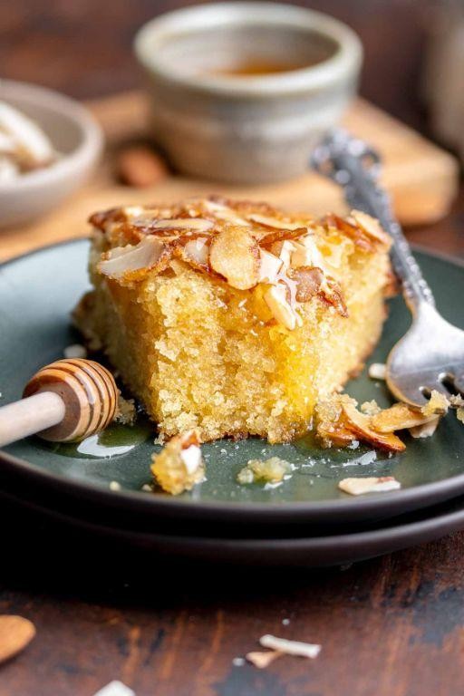 Steamed Almond Honey Cake