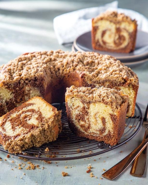 Steamed Coffee Marble Cake